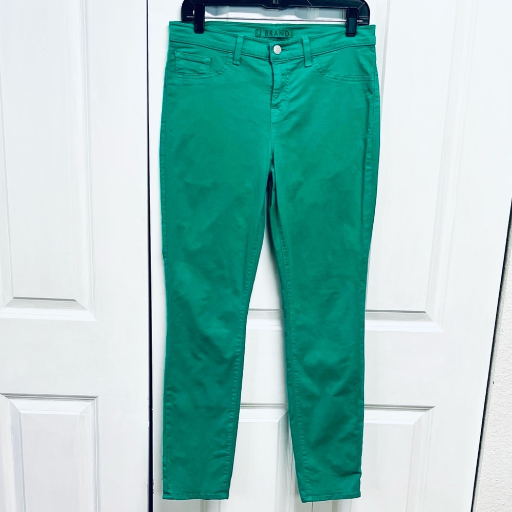 J Brand Emerald Green Skinny Jeans Pants Size 30